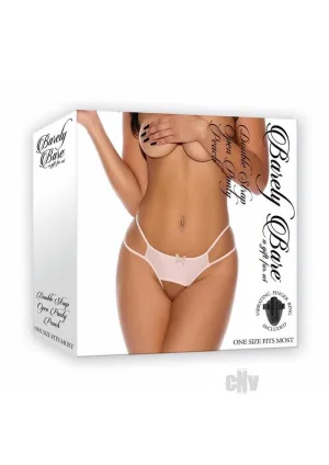 Barely B Dbl Strap Open Panty Peach
