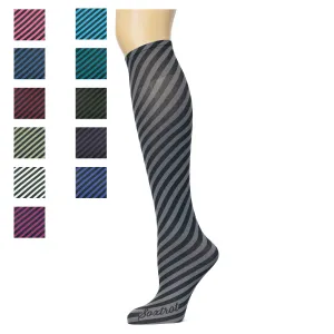 Bias Stripe Adult Knee Highs