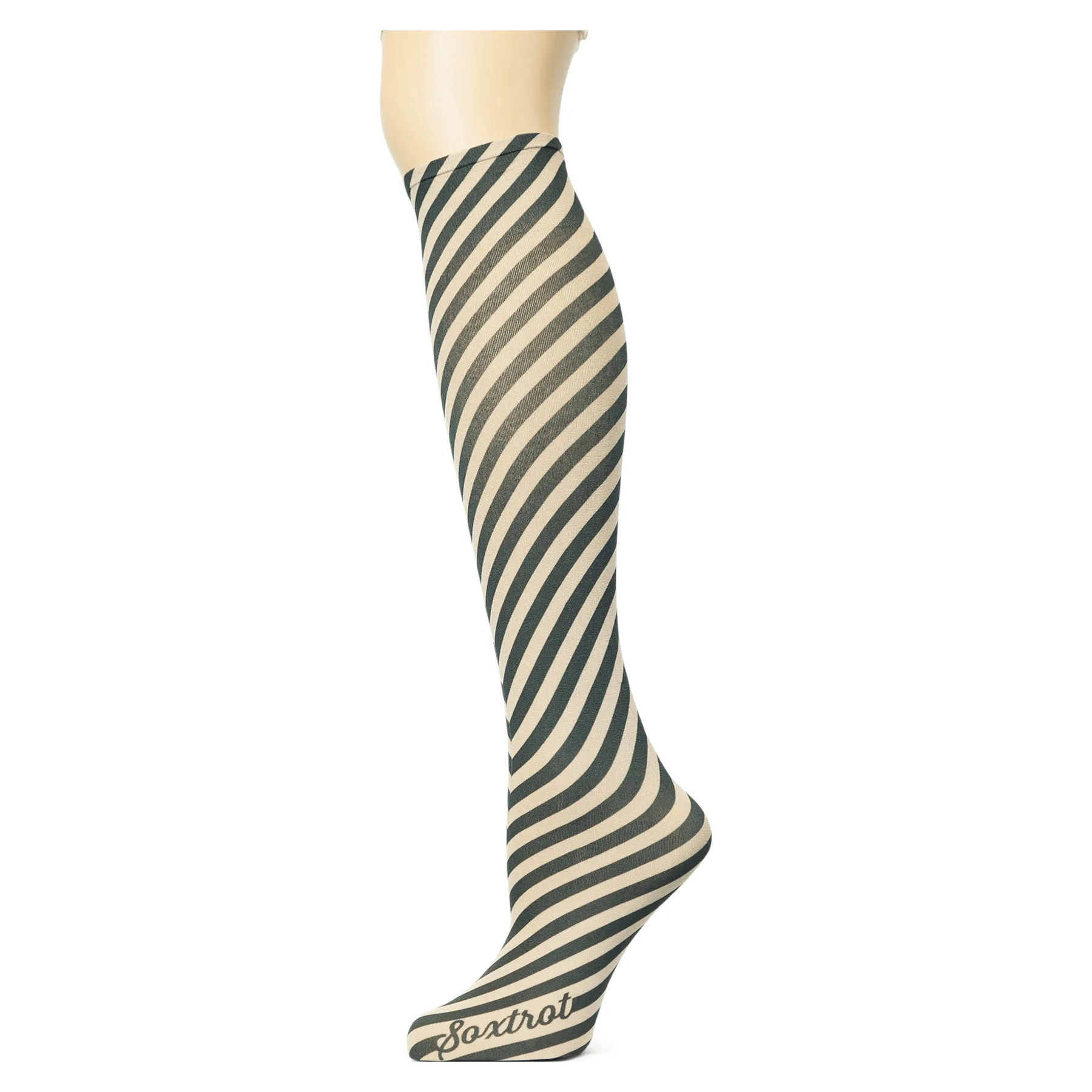 Bias Stripe Adult Knee Highs