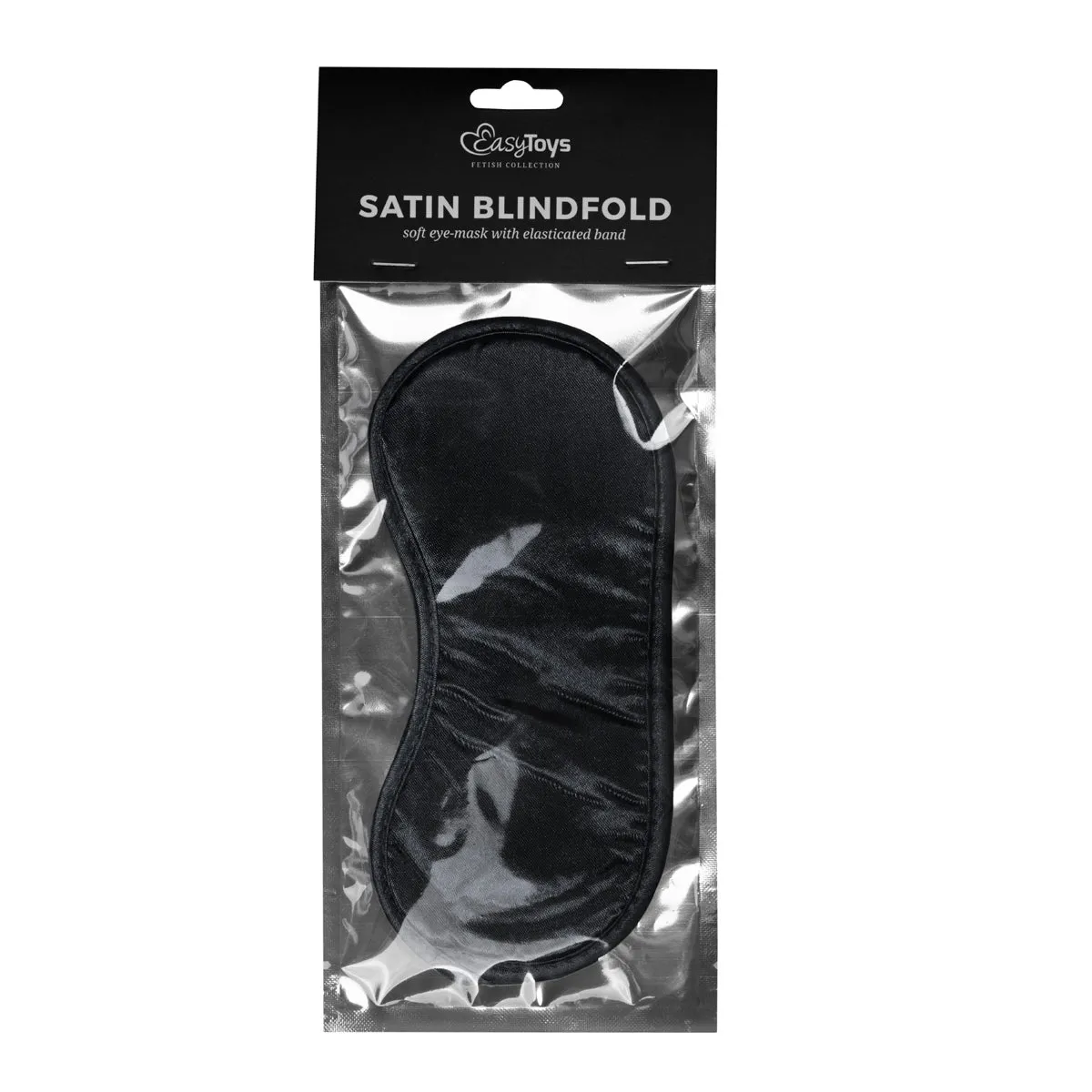 Black Satin Eye Mask Blindfold Fetish BDSM