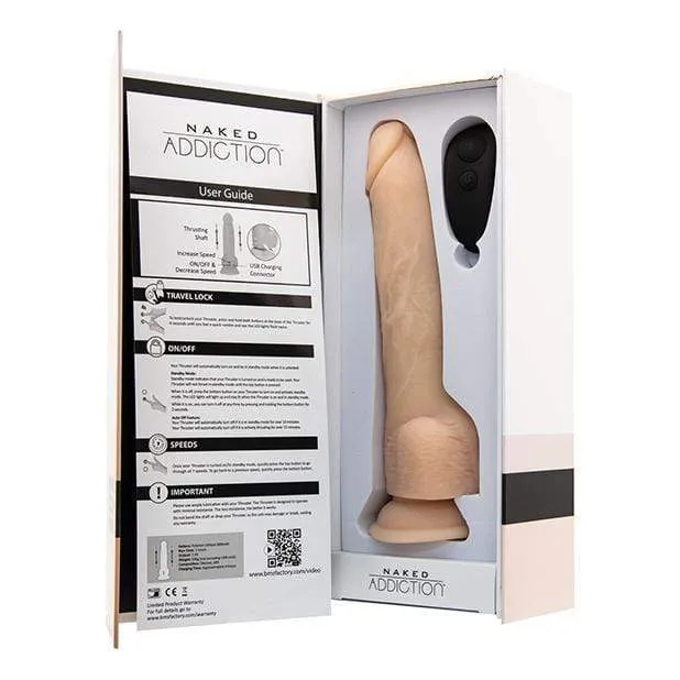 BMS - Naked Addiction Thrusting Dong  9 (Beige)