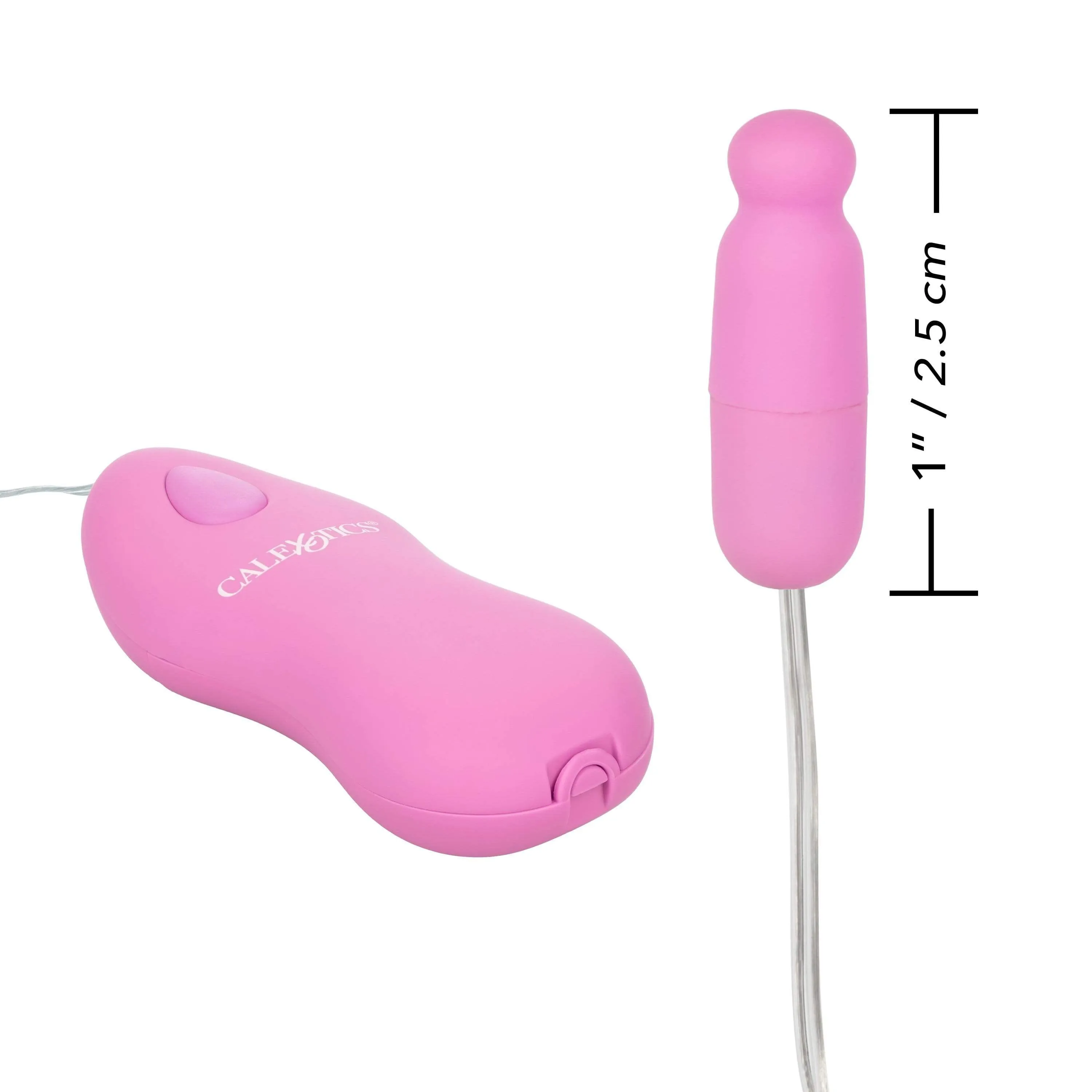 California Exotics - Classic Remote Whisper Micro Heated Bullet Vibrator (Pink)