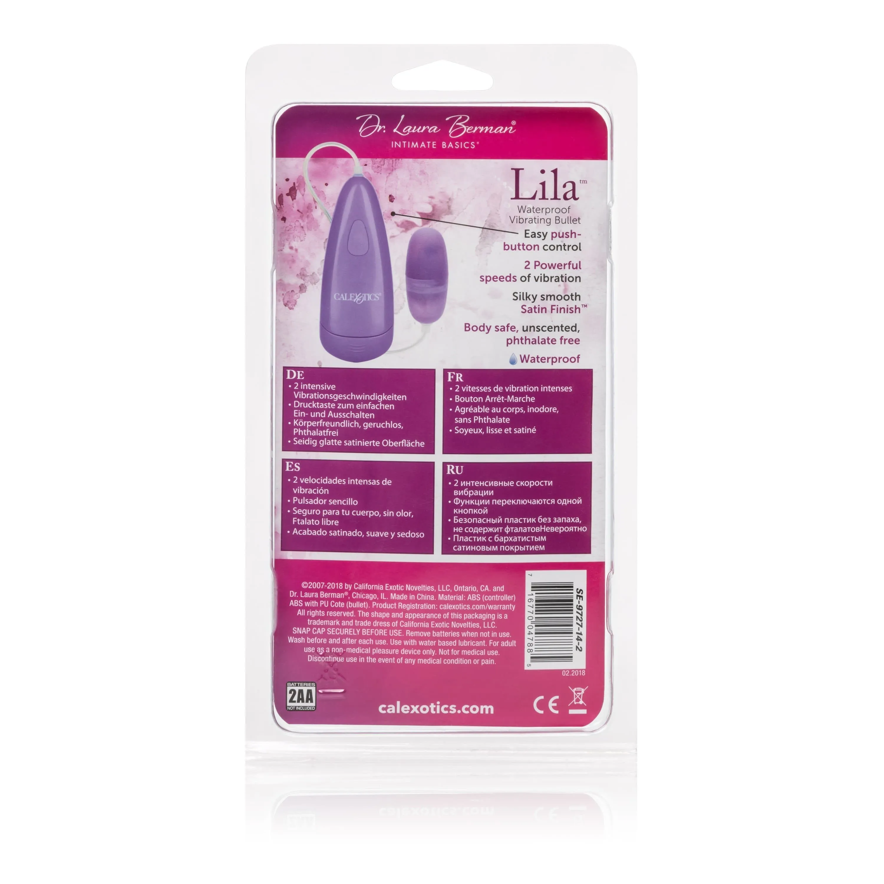 California Exotics - Dr Laura Berman Lila Vibrating Bullet (Purple)