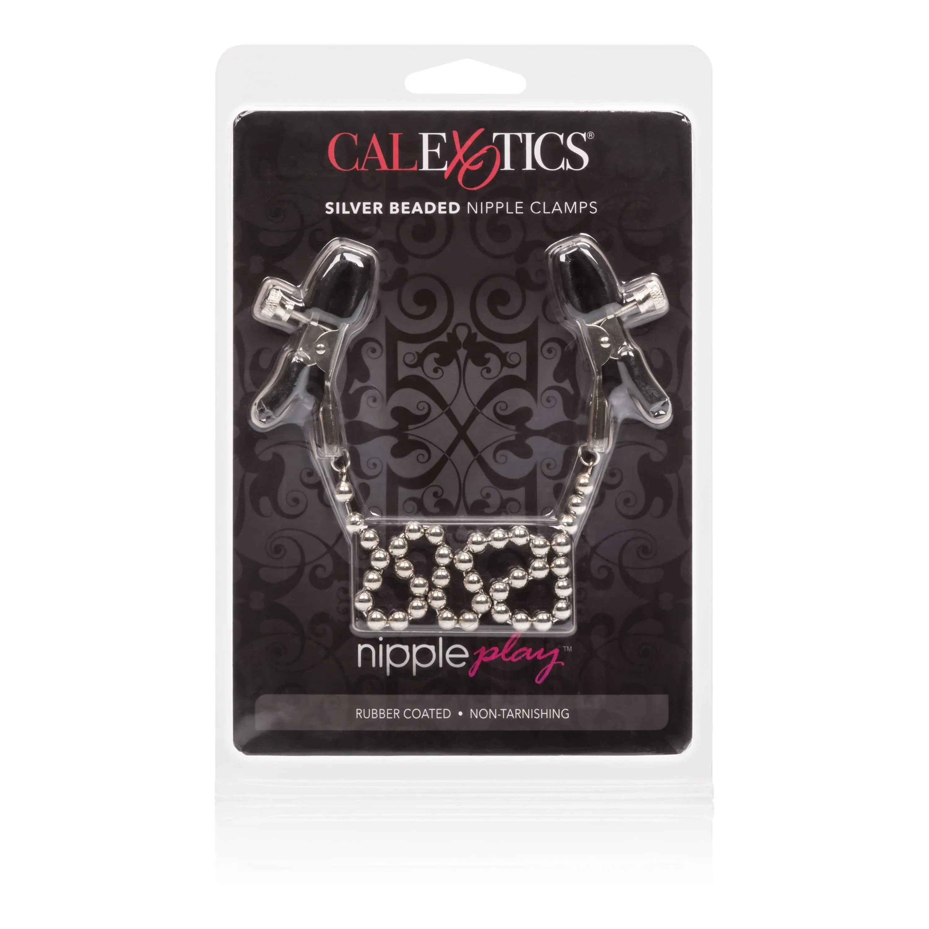California Exotics - Nipple Play Silver Beaded Nipple Clamps (Silver)