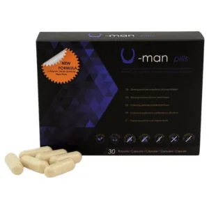 Capsule U-Man Pills. pentru mărirea penisului. potență și performanțe sexuale îmbunătățite. 30 buc