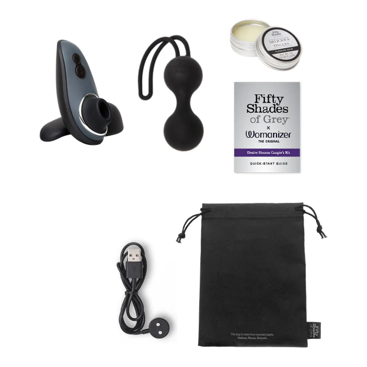 FSOG X Womanizer Liberty - Desire Blooms Couple's Kit
