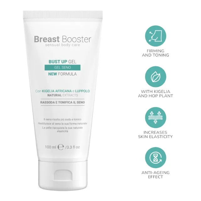 Gel pentru fermitate și ridicare sâni BREAST BOOSTER Bust Up Gel. cu Kigelia și castan sălbatic. efect anti-îmbătrânire. 100 ml
