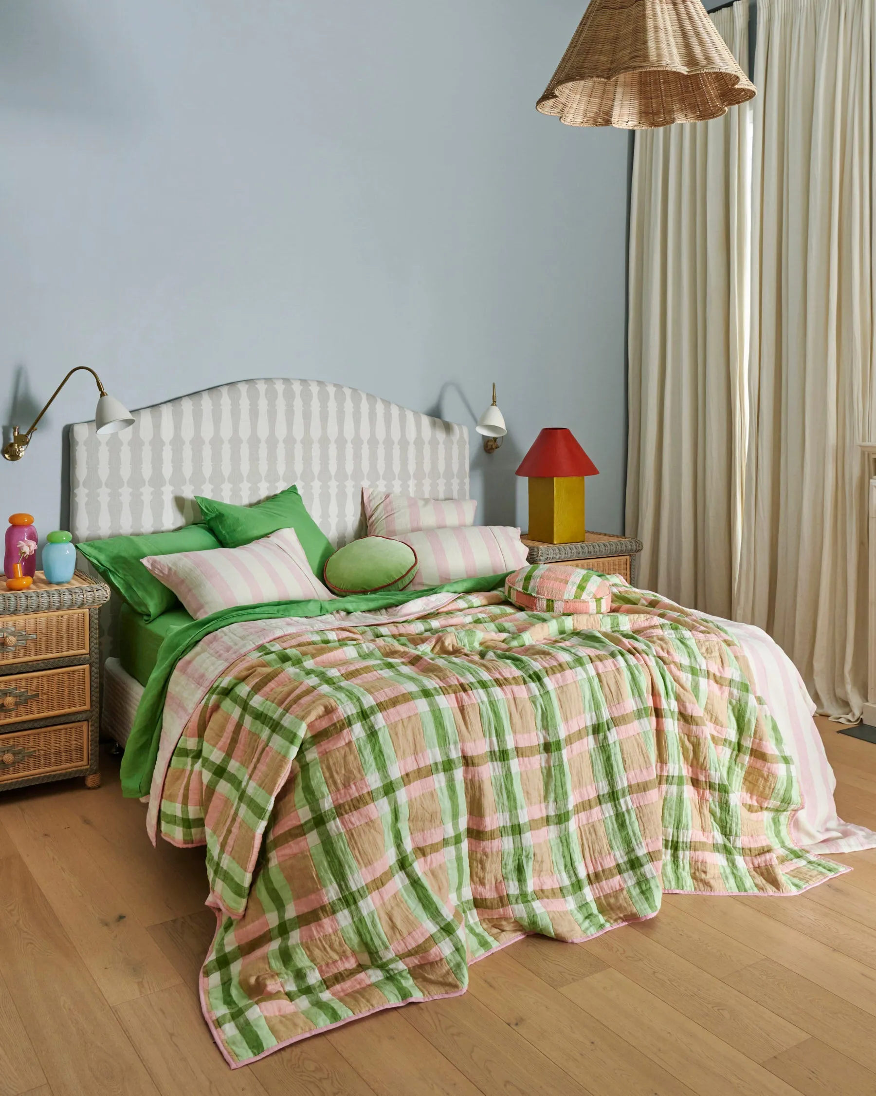 Green Tea Linen Flat Sheet