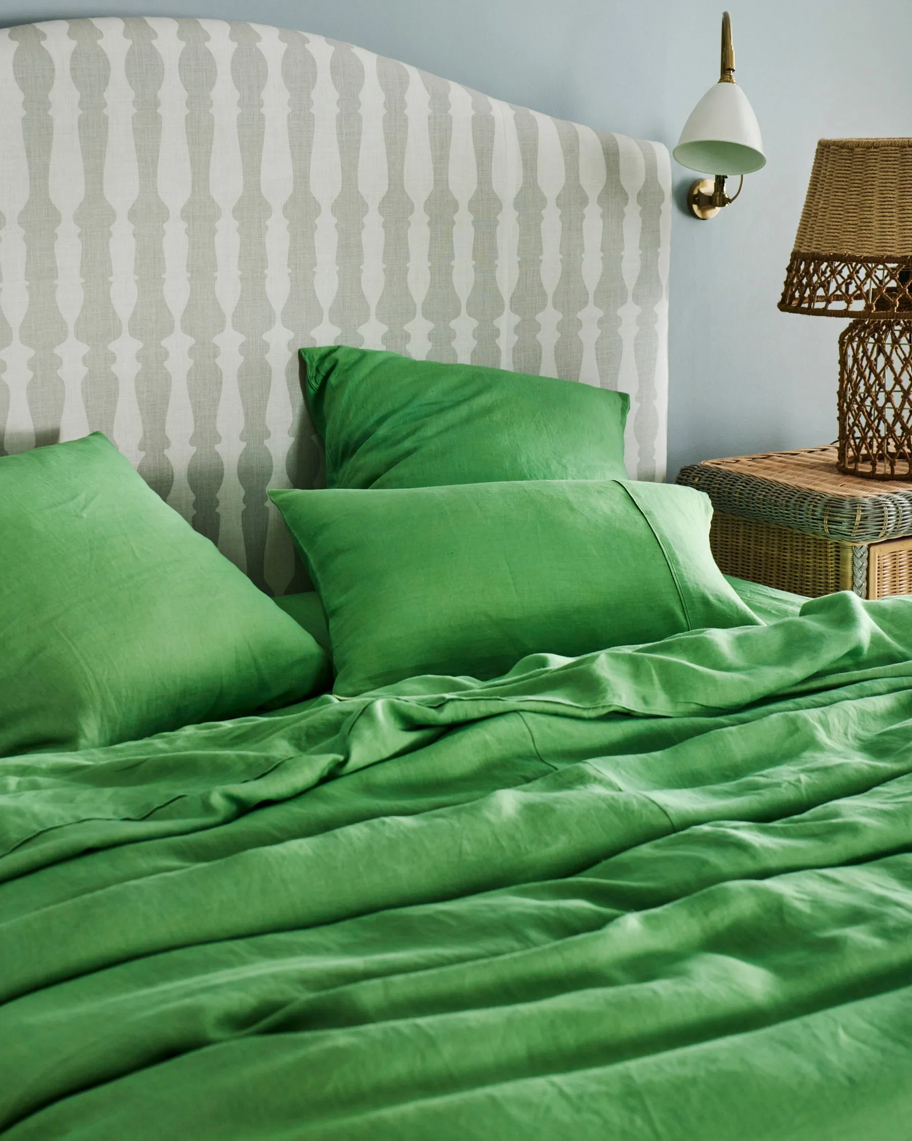 Green Tea Linen Pillowcases