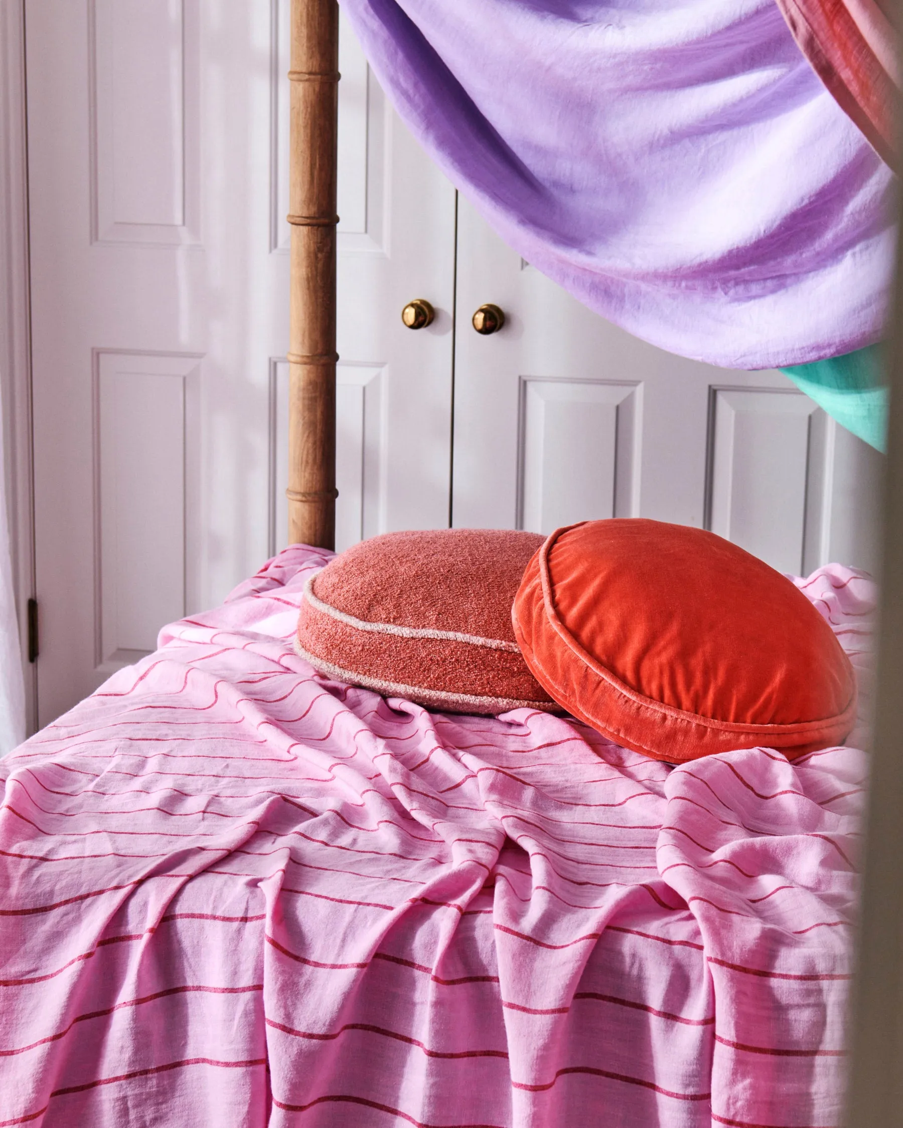 Iced Vovo Stripe Linen Flat Sheet (US)