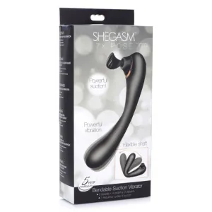 Inmi Shegasm 7x Pose Bendable Suction Vibrator - Black