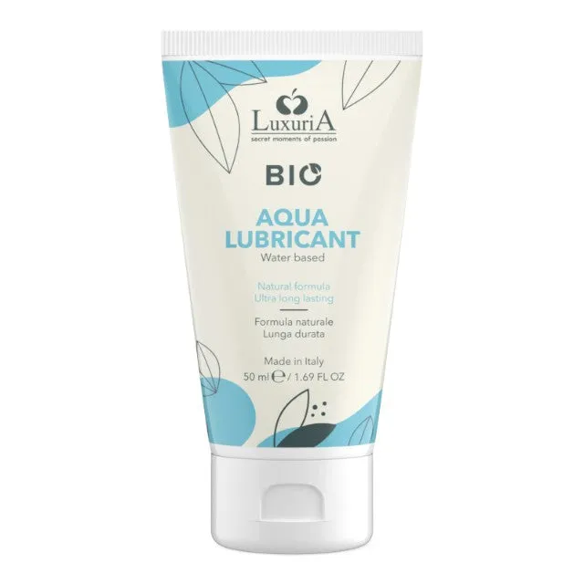 Lubrifiant LUXURIA Bio Aqua Lubricant. formulă naturală pe bază de apă. cu efect de lungă durată. 50 ml (albastru)