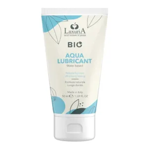 Lubrifiant LUXURIA Bio Aqua Lubricant. formulă naturală pe bază de apă. cu efect de lungă durată. 50 ml (albastru)