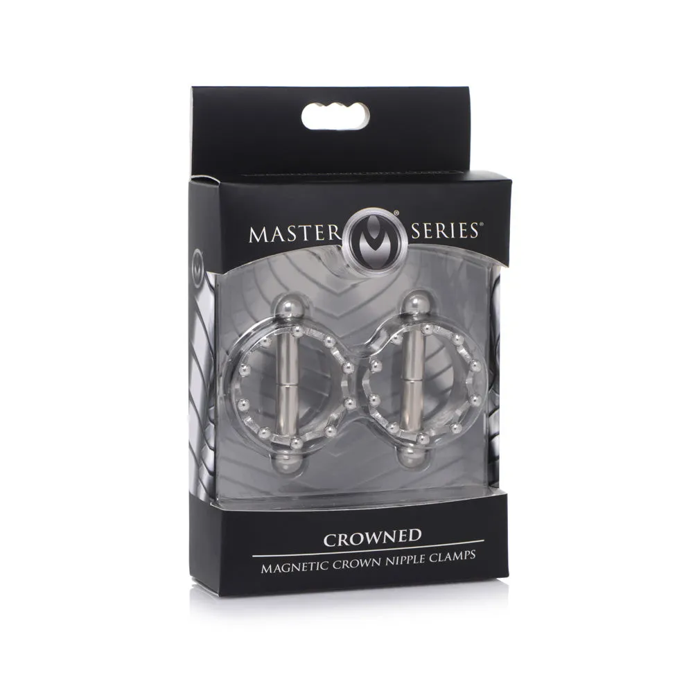 Master Series Crowned Magnetic Nipple Clamps - Silver