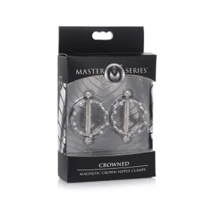 Master Series Crowned Magnetic Nipple Clamps - Silver
