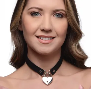 MASTER SERIES LOCK-IT HEART LOCK & KEY CHOKER
