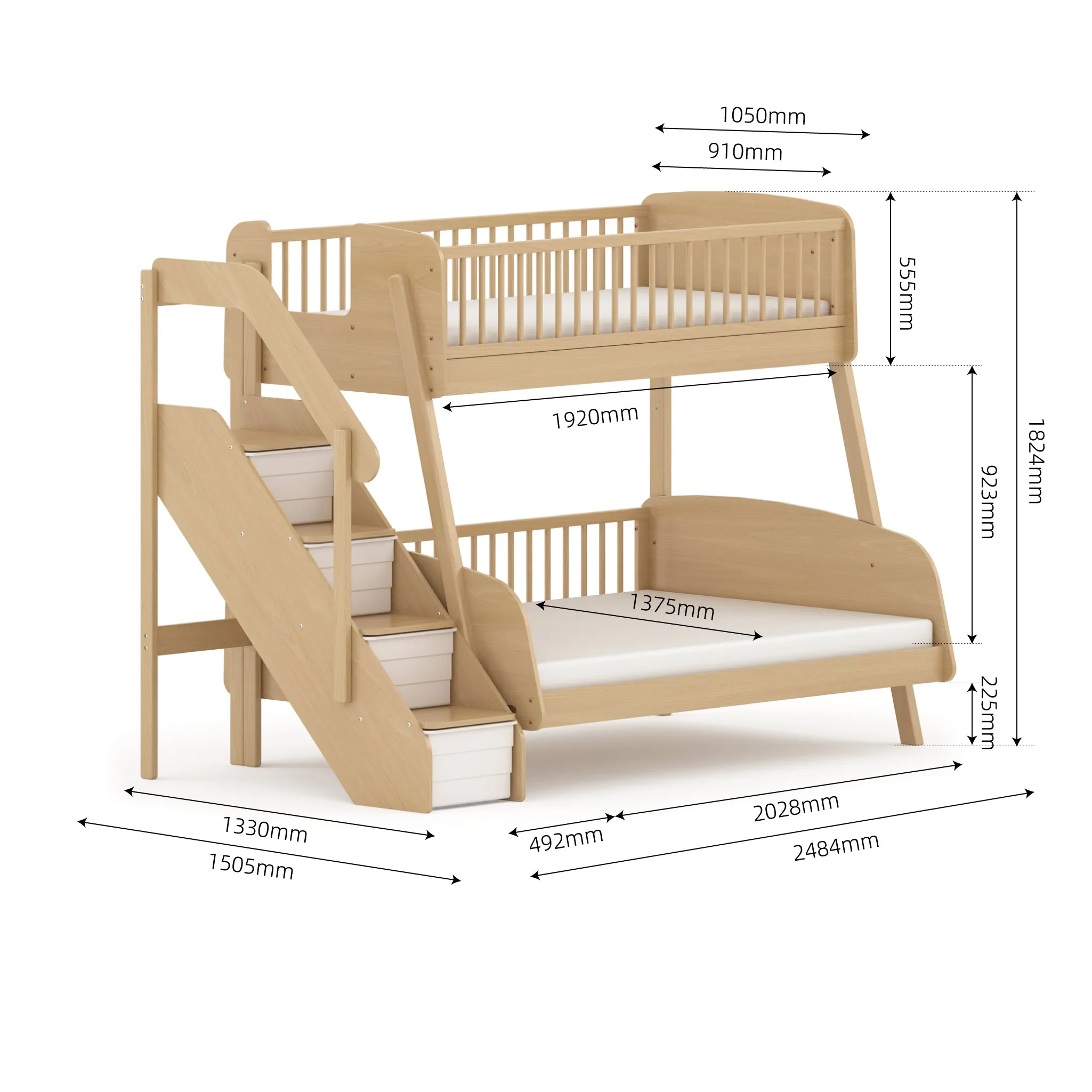 Matilda Maxi Bunk Bed   Staircase