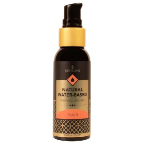 Natural Water-Based Personal Lubricant Peach 2 oz.