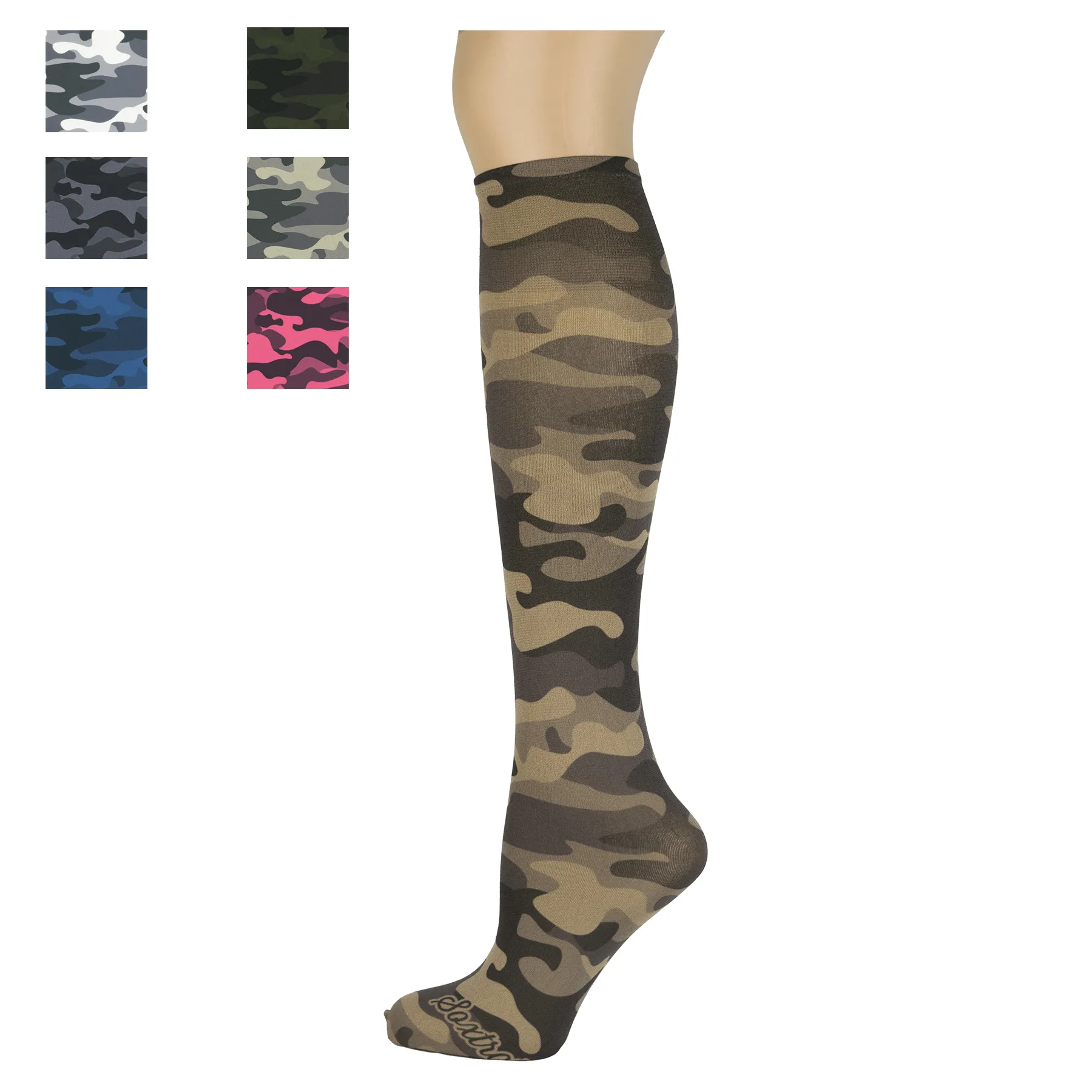 New Camo Adult Knee Highs