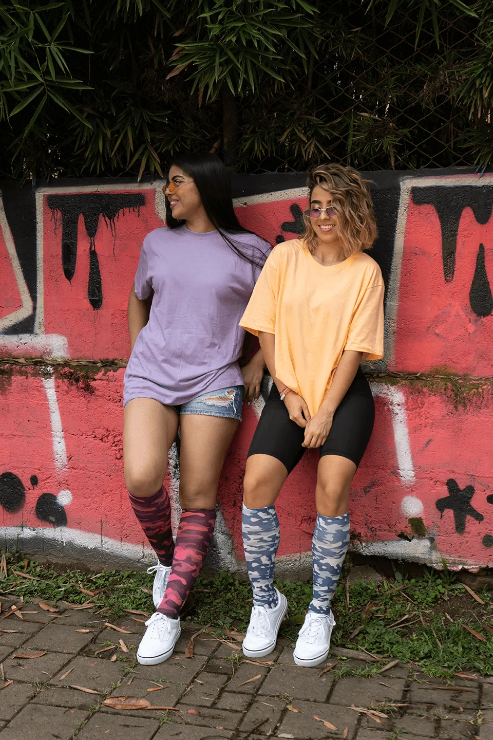 New Camo Adult Knee Highs
