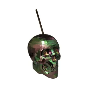 Oil Slick Skull Cup Multi-Color