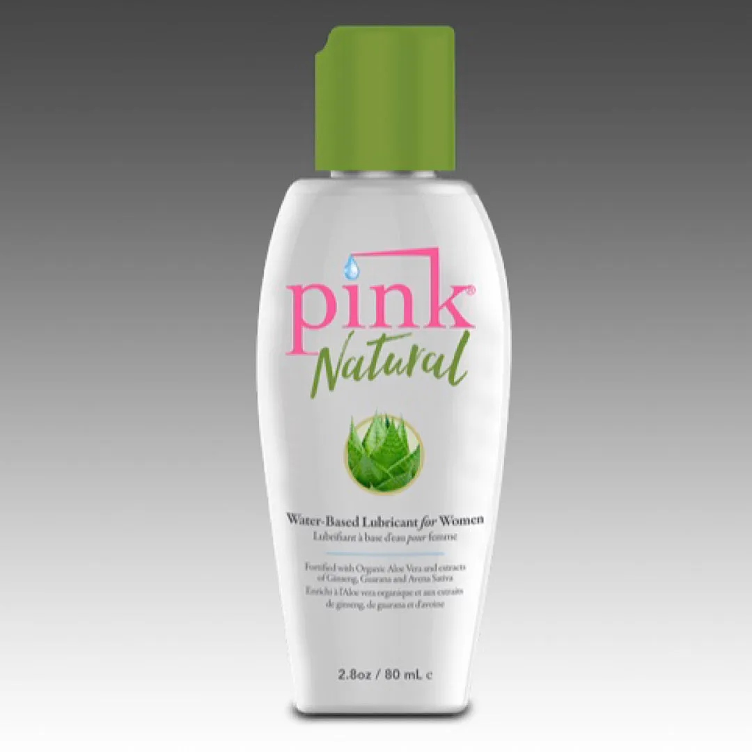 Pink Natural Water Based Lubricant for Women - 2.8 oz
