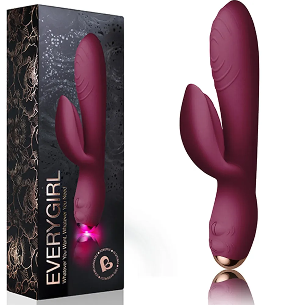 Rocks Off Every Girl G Spot Rabbit Vibrator Luxury USB Rechargeable Vibe Sex Toy