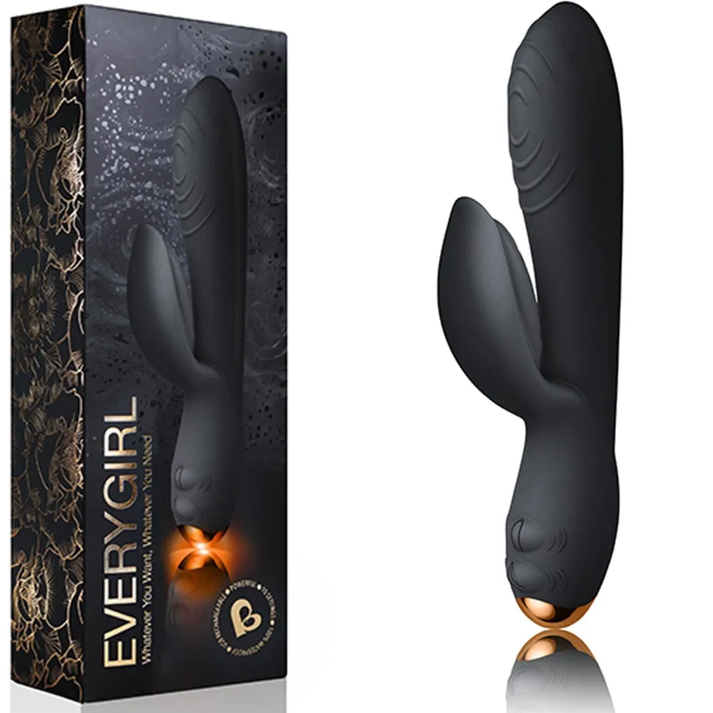 Rocks Off Every Girl G Spot Rabbit Vibrator Luxury USB Rechargeable Vibe Sex Toy