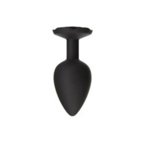 Roses Tilâ€™ Dawn â€ Silicone Anal Plug - Large - Black
