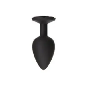Roses Tilâ€™ Dawn â€ Silicone Anal Plug - Large - Black