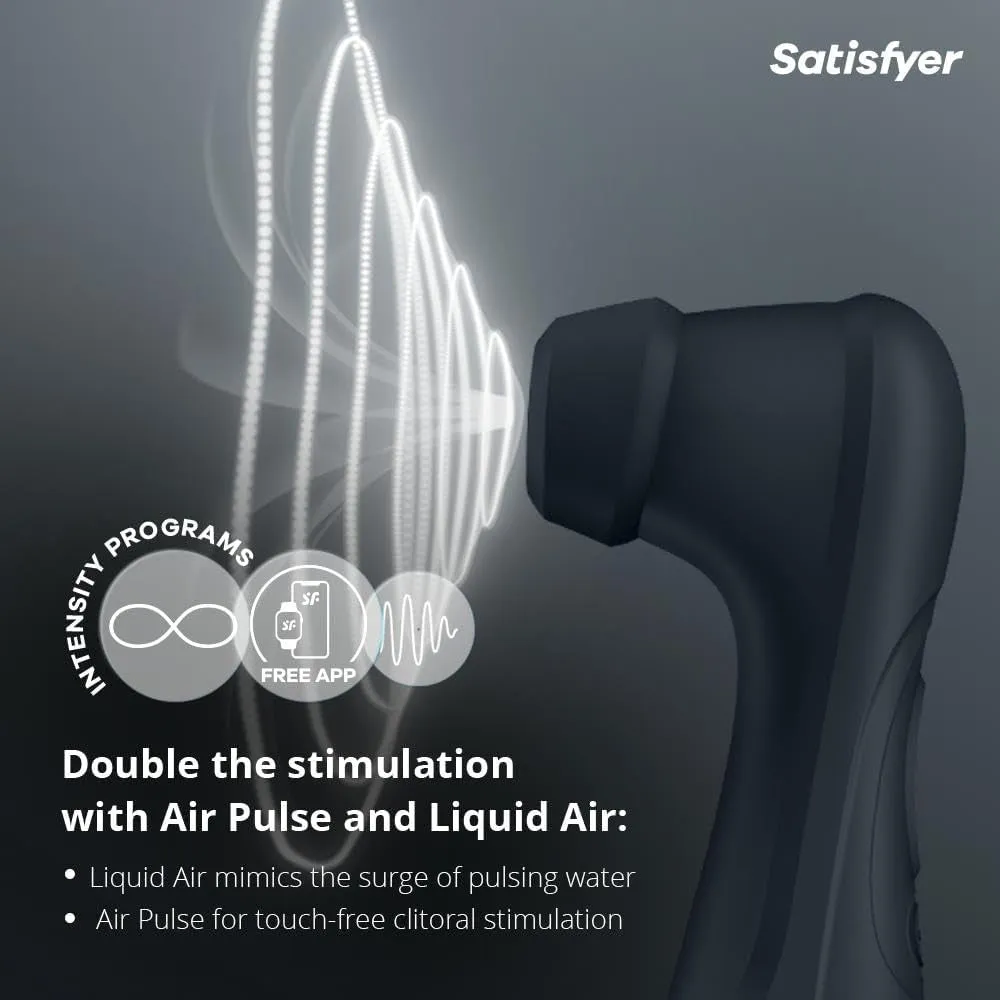 Satisfyer Pro 2 Gen 3 APP Liquid Air Pulse Clitoral Stimulator Vibrator Black