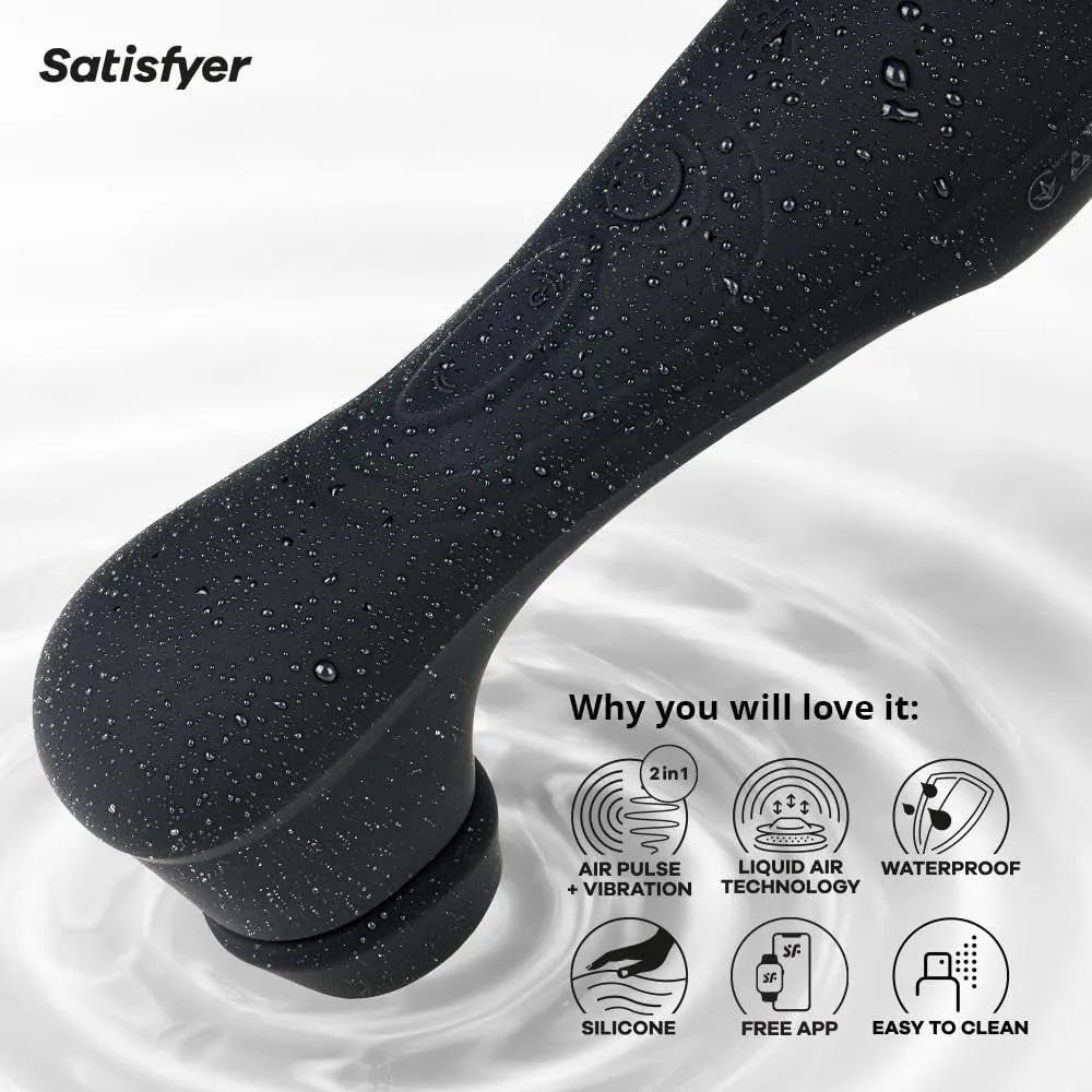 Satisfyer Pro 2 Gen 3 APP Liquid Air Pulse Clitoral Stimulator Vibrator Black