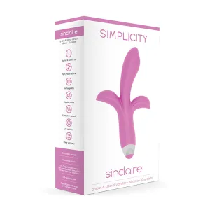 Simplicity SINCLAIRE G-spot   clitoral vibrator - Pink