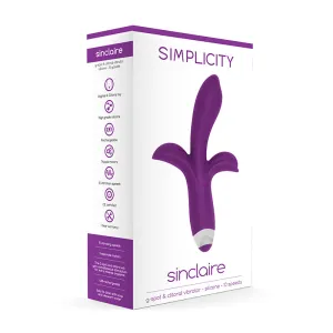 Simplicity SINCLAIRE G-spot   clitoral vibrator - Purple