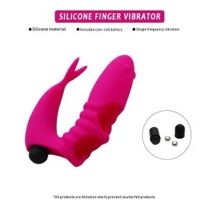 Single Frequency Vibrating Figure Glove Silicone Vibrator For Anus Vagina