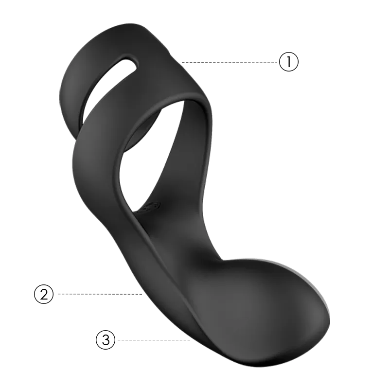 Svakom Benedict Couples Cock Ring Rechargeable Double Penis Perineum Sex Toy