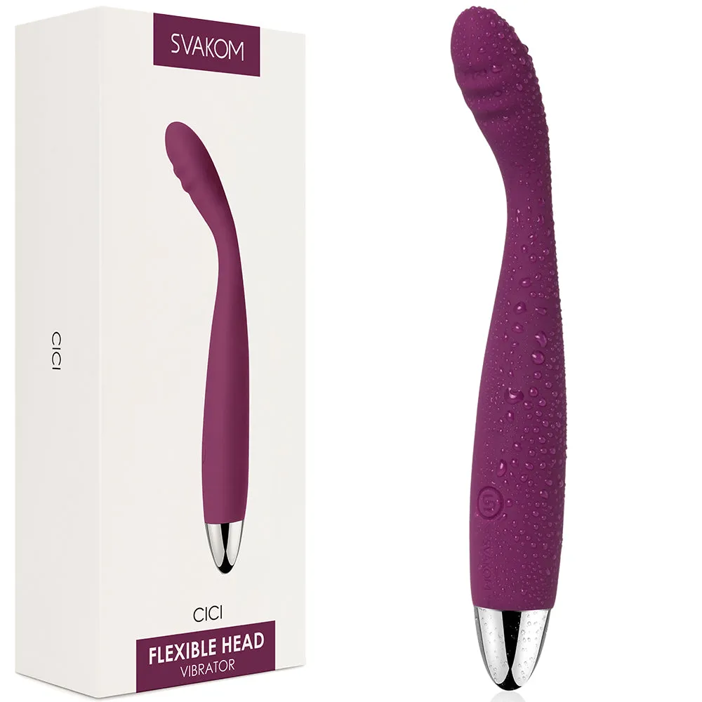 Svakom Cici G Spot Vibrator Flexible USB Rechargeable Prostate Massager Sex Toy