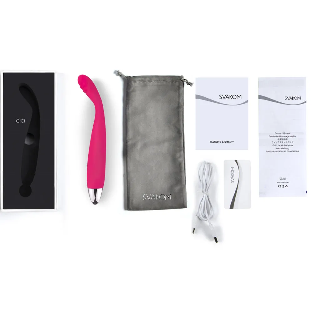 Svakom Cici G Spot Vibrator Flexible USB Rechargeable Prostate Massager Sex Toy