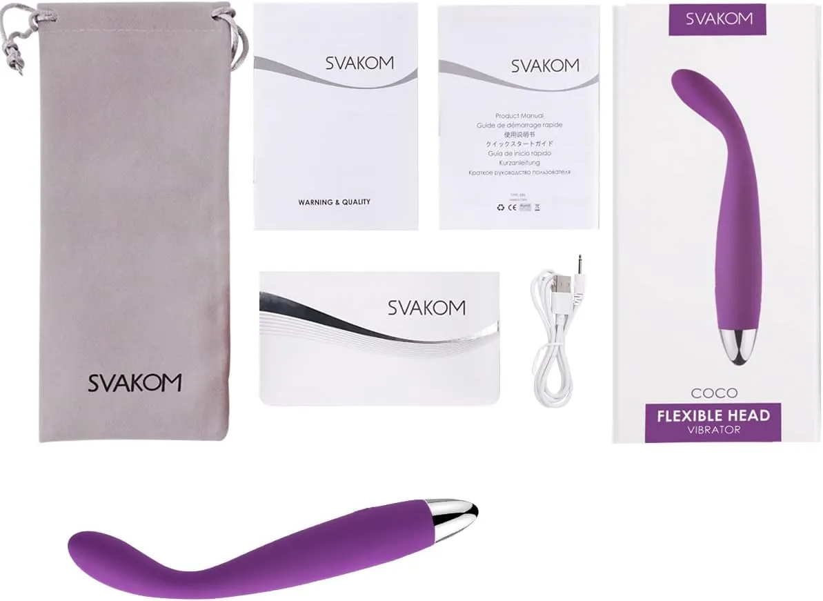 Svakom Cici G Spot Vibrator Flexible USB Rechargeable Prostate Massager Sex Toy