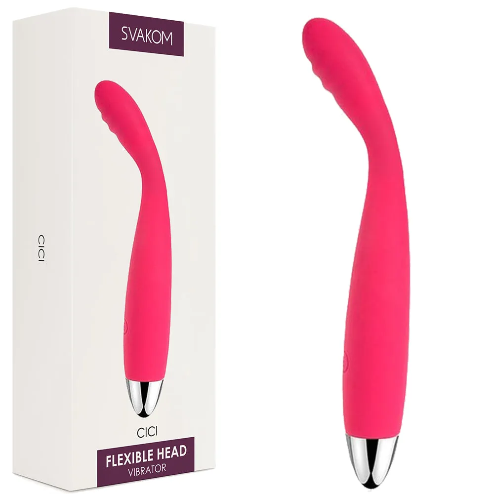 Svakom Cici G Spot Vibrator Flexible USB Rechargeable Prostate Massager Sex Toy