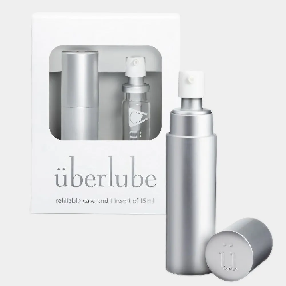 Uberlube Good-to-Go Personal Lubricant Spray Silicone Based Sex Lube Silver