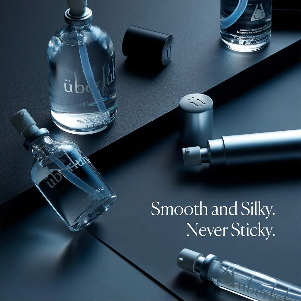 Uberlube Good-to-Go Personal Lubricant Spray Silicone Based Sex Lube Silver
