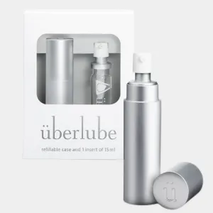 Uberlube Good-to-Go Personal Lubricant Spray Silicone Based Sex Lube Silver