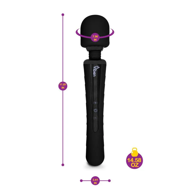 Viben Obsession Wand Body Massager SUPER POWERFUL Clitoral Stimulator Black