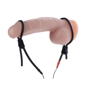 Vigor II Electro Stim Cock and Balls Ties & Frenum Electro Stimulator