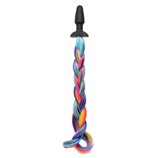 XR - Tailz Rainbow Pony Tail Anal Plug (Black)